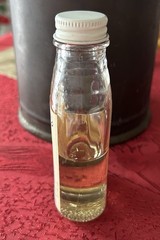 RARE vintage 1950s REXALL PHARMACY Glass Glycerin bottle MEDICAL, Paper Label