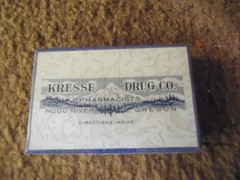 3 Vintage BOXES-2 OREGON Cardboard Prescription Pill Medicine -RX-LOT 4-1 WASH