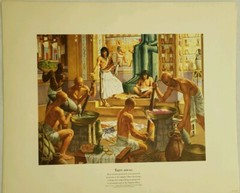Vintage 1951 Set of 6 Parke Davis A History Of Pharmacy In Pictures Lithographs