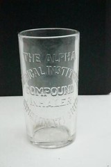 Apothecary Dose Measurement Glass Cup Alpha Medical Institute Compound Inhaler