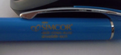 Simcor Promotional Pen Metal w/Rubberized Grip – Medium Weight