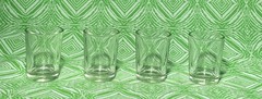 Vintage Glass Medicine Cups Lot of 4 🧪 Apothecary Pharmacy 1oz Mid Century