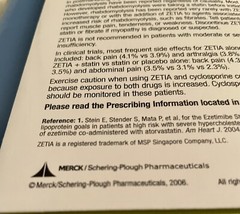 MERCK ZETIA Medi-Message Book DRUG REP LOGO Pharmaceutical Advertising NEW