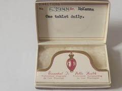 Vintage Pharmacy 50s RX Prescription pill box NEIL SHIPPY’S Grand Rapids, MI EXC