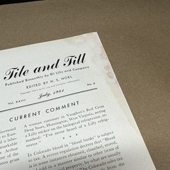 Tile And Till Magazine Eli Lilly And Company July 1941 – Indianapolis Indiana