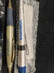 Viagra Black Blue Drug Rep Pens 4 Pack- Unused- All Write!