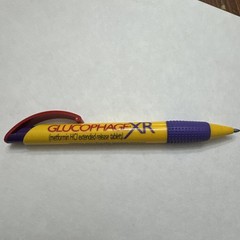 Colorful Glucophage Drug Rep Pharmaceutical Promo Advertising Pen Inoxcrom Spain