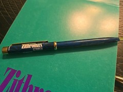Pharmaceutical Lot – Zithro Drug Rep Promo Advertising Notepad Metal PENS Writes