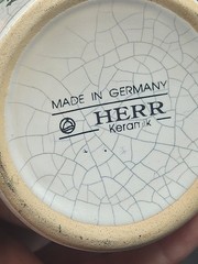 Vintage Apothecary Jar Herr Keramik „Unct Zinci“. Germany *READ *