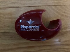 Risperdal Vintage Drug Rep Pharmaceutical Advertising Collectible Tape Dispenser