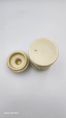 Darvon Eli Lilly Lidded Ceramic Pharmacy Apothecary Jar Canister White Stripes