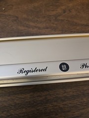 Vintage Pharmacy Apothecary Pharmacist Drug Upjohn Name Plate Desk Holder 1970s?