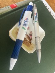 2 Detrol Pharmaceutical Drug Rep Pens! Write! Metal And Plastic