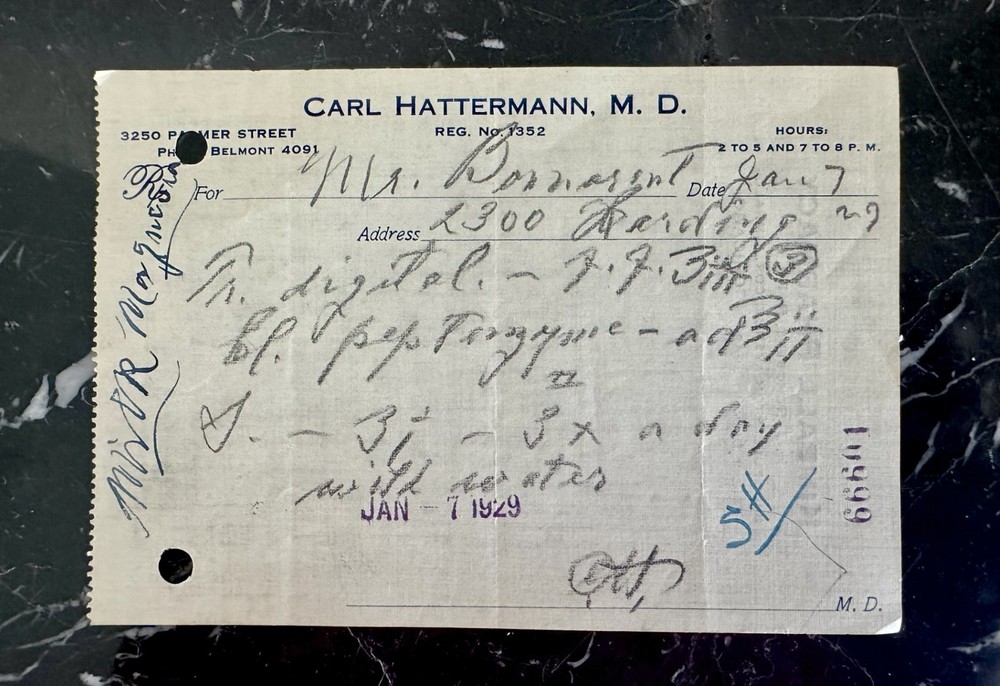 Set of 20 Vintage Medical Prescriptions – 1929 Handwritten Pharmacy