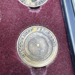 RARE Eli Lilly & Co Coins PIONEERS IN THE FIGHT AGAINST INFECTIOUS DISEASE FRAME