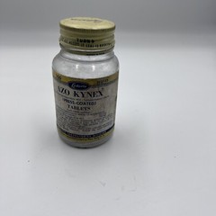 Vintage 1950’s AZO-KYNEX PYRIDIUM Tablets Medicine Bottle Collectible
