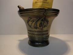 RARE VTG ’76 BICENTENNIAL Solid Brass MORTER & PESTLE~Apothecary~Secundum Artem!