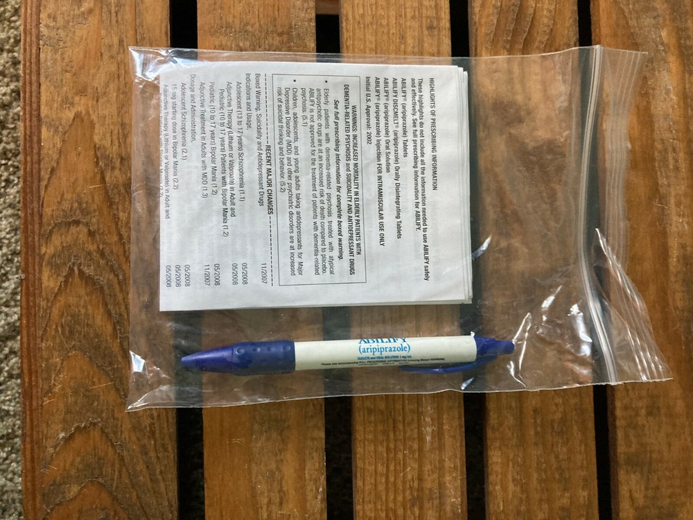 Abilify aripiprazole Drug Rep Pen set of 4