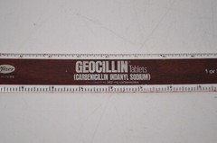 Vintage Geocillin Pharmaceutical Promotional Ruler Roerig Pfizer 70s Drug Promo