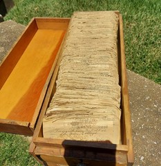 Lot Hundreds Antique 1940’s Paper Prescriptions Pharmacy Medical RX Handmade Box