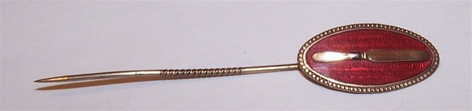 1909-10 Pharmacist Stick Pin Chichester Chemical Company Spatula Club