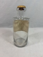 3 Antique Pharmacy / Apothecary Bottles In Blown Glass