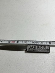 PAREXEL Pharmaceutical Advertising Letter Opener Heavy