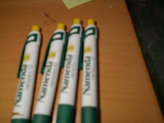 NAMENDA Medical Drug Rep Pharmaceutical Pensx4 Advertising