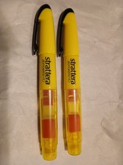 Strattera Highlighter Marker Pens w/Sticky Notes Medical Drug Rep Pharmaceutical