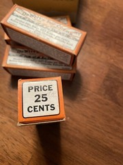 Vintage DeWitt’s For Corns 8 Medicine Bottles circa 20’s-30’s W/ Display Box