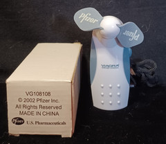 Pfizer Viagra Hand Held Fan – Works Great!! Novelty, Pharma, Advertising