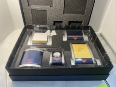 Desk Set 5 Piece pharmaceutical drug rep Vioxx New In Case Clock, Photo 3947