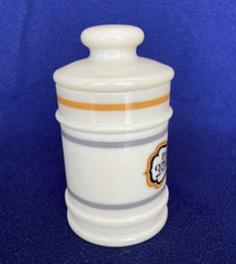 Darvon Compound-65 Glass Apothecary Jar with Lid, 5 1/2″ Tall, Decorative