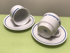 OLD PHARMACEUTICAL MEDICINE RANISAN LECEDIL.. DRUG ADVERTISING COFFEE SET 1970’s