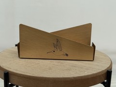 Vintage 1990 Demulen Birth Control Business Card Holder Gyno Doctor Pharma Ad