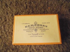 3 Vintage BOXES-2 OREGON Cardboard Prescription Pill Medicine -RX-LOT 4-1 WASH