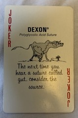 Davis+Geck Dexon Sutures Playing Cards VTG Pharma Advertising Bakelite Case-USA