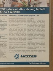 2012 Lipitor PRINT AD Lower Cholesterol Co-Pay Card Pfizer Pharmaceutical PA05