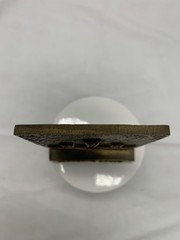 Vintage 1978 Tinactin Secundum Artem Bronze Plaque Paperweight Engraved Relief
