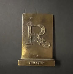 Vintage- Pharmacy Rx Bronze Advertising Premium Tinactin 1976 Paperweight