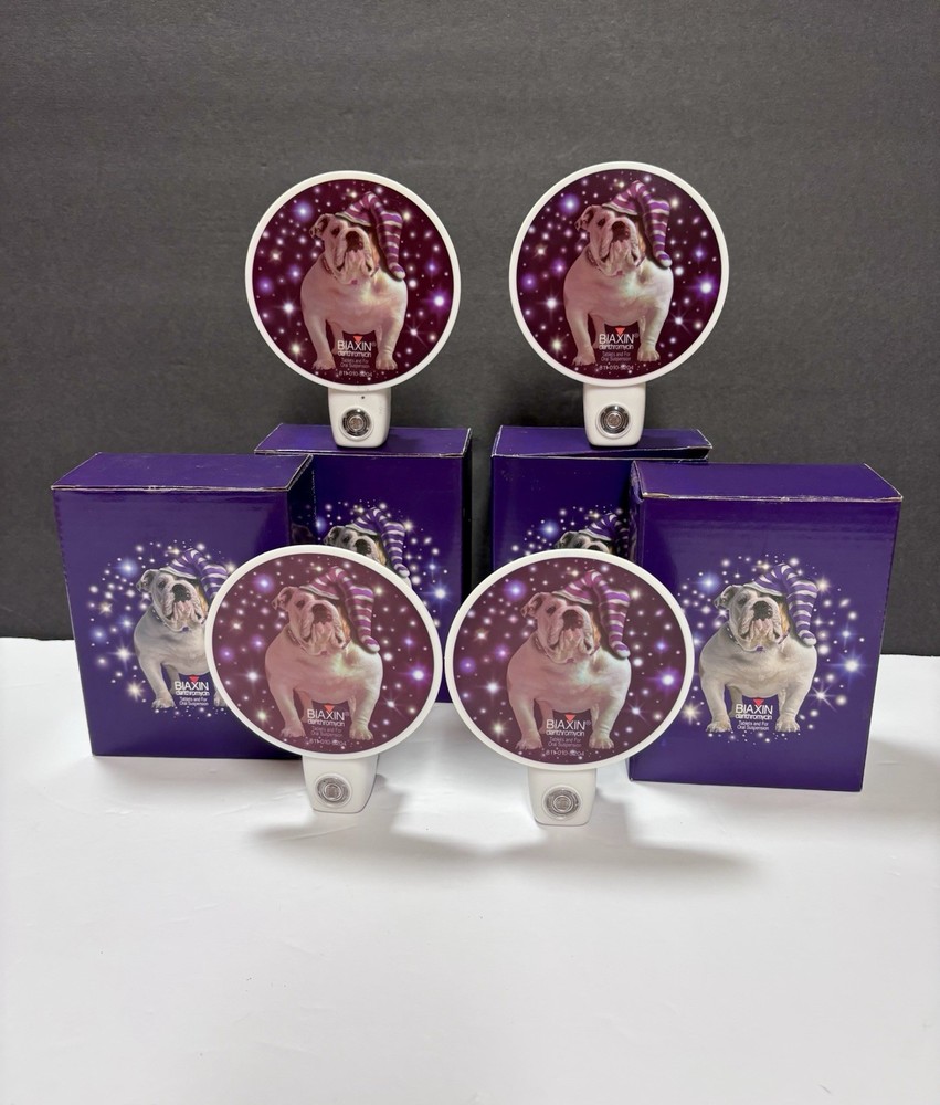 Pharmaceutical Advertising Promo Automatic Night Light Biaxin Novelty Bulldog