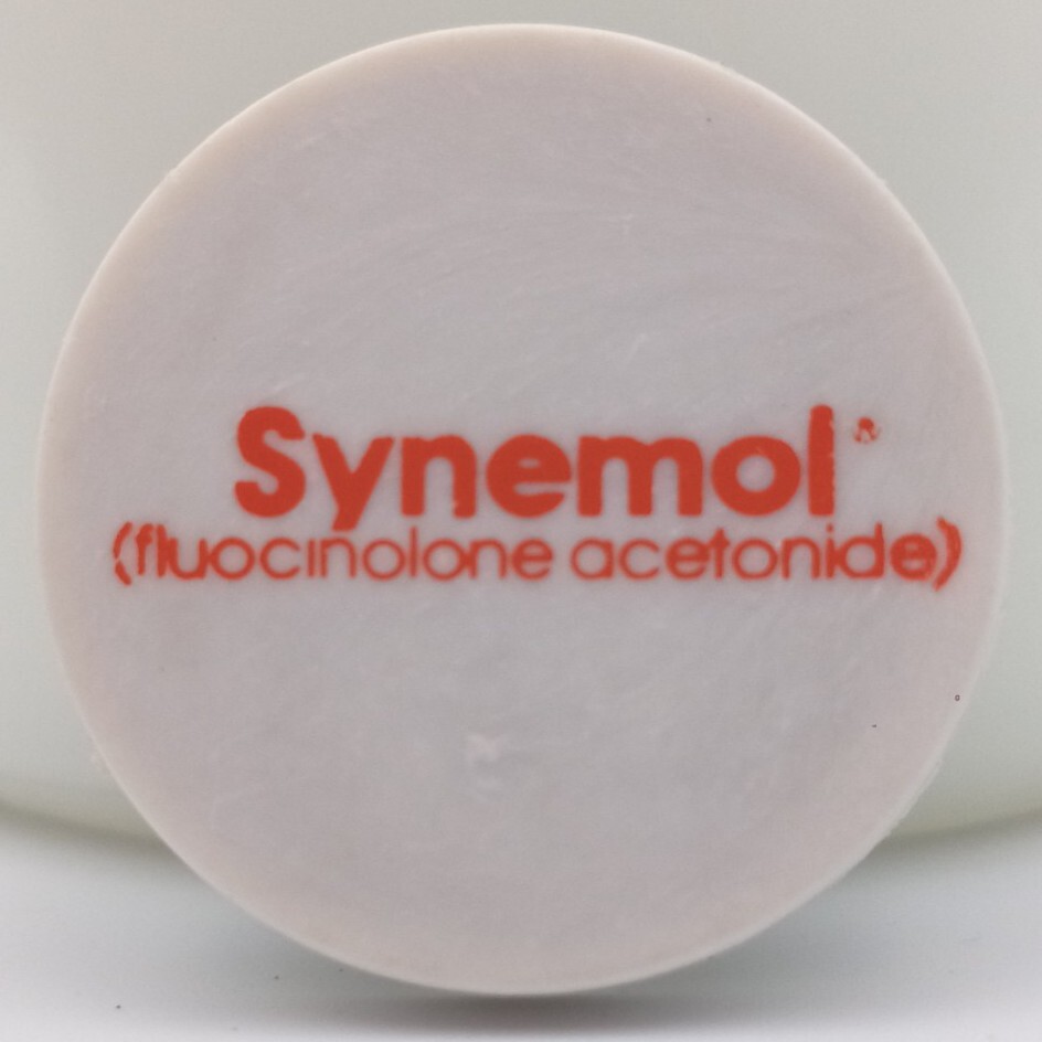 Vintage Synemol Fridge Magnet Fluocinolone Acetonide Medical Advertising Promo