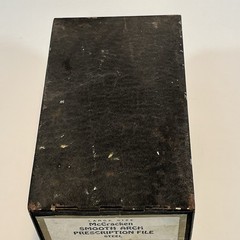McCracken Smooth Arch Prescription File Box Large Size Steel Vintage