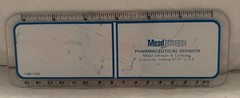 VTG 1983 MEAD JOHNSON QUIBRON-T SR 6″ PLASTIC RULER PHARMA REP LOGO
