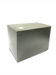 Vintage Phillips Metal File Pharmacy Prescription Box Industrial Rx Green