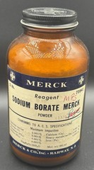 Rare Antique Pre-1920’s Merck Sodium Borate Powder Practically Full