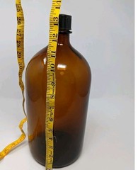 Gallon Duraglas Amber Glass Apothecary Bottle Medicine Pharmaceuticals 13″