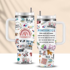 Pharmacy Technician Gifts, Pharmacy Gifts, Stainless Steel 40Oz Pharmacist Co…