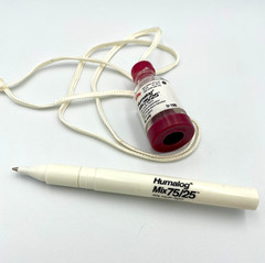Humalog Lanyard Pen VTG VERY RARE Drug Rep Pharmaceutical Promo Collectible