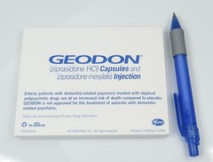 Pfizer Geodon Lot PEN, Sticky Pad Drug Rep Pharmaceutical Promo Advertising 2008